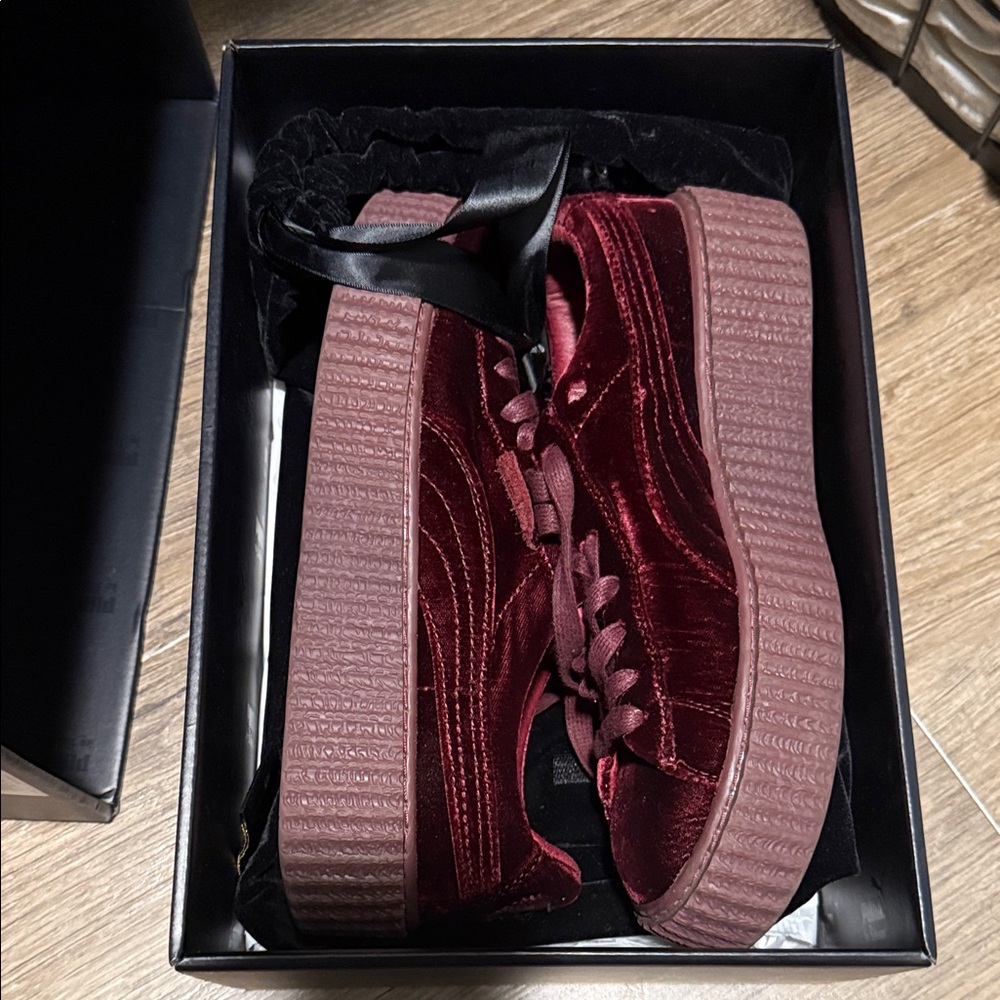 Fenty Creepers Women's Velvet Platform Sneakers